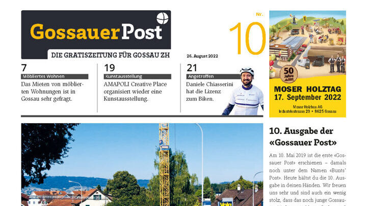 Bild zum Text: 26.08.2022 - Gossauer Post: Moser Holzbau AG: 50 Jahre im Dienst des nachhaltigen Holzbaus! 