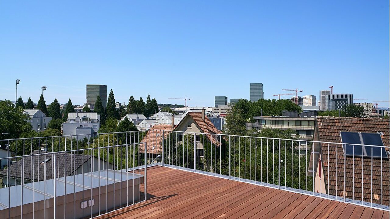 Dachaufstockung mit begehbarer Dachterrasse in Zürich Slide 6