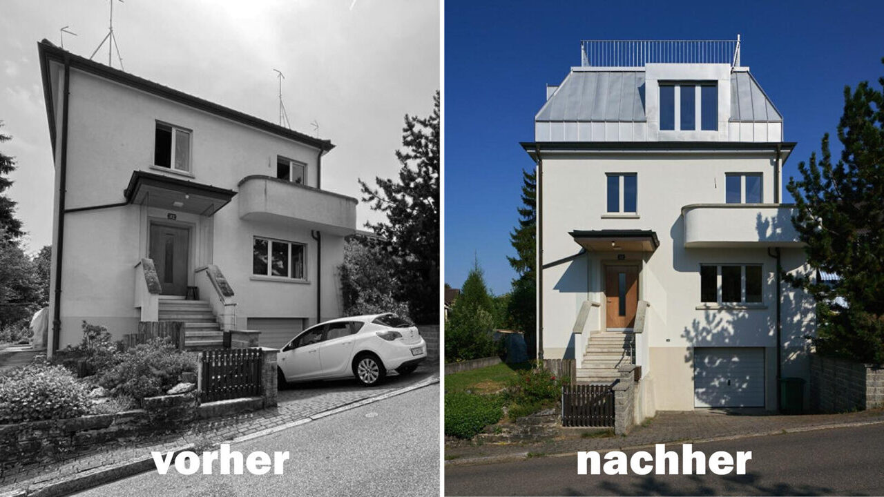 Dachaufstockung mit begehbarer Dachterrasse in Zürich Slide 8